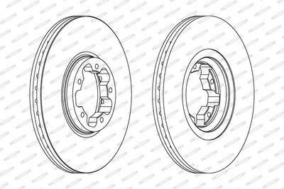 BREMSSCHEIBE FERODO DDF1113C 1