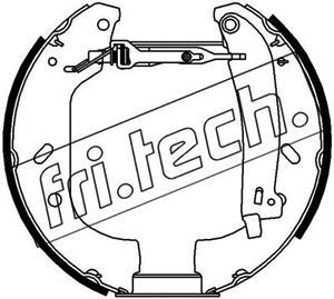 fri.tech. 16102 Тормозные колодки барабанные  для FIAT ULYSSE (Фиат Улссе)