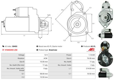 STARTER AS-PL S0453 4