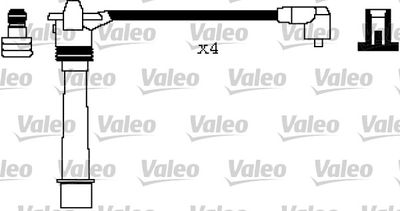 Комплект проводов зажигания VALEO 346248 для FIAT PUNTO