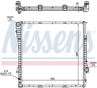 RADIATOR RACIRE MOTOR NISSENS 60788A 5