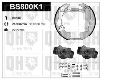 Комплект тормозных колодок QUINTON HAZELL BS800K1 для RENAULT TRAFIC