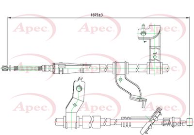 Cable Pull, parking brake APEC CAB1237