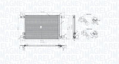 MAGNETI MARELLI Kondensator, Klimaanlage
