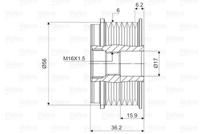 SISTEM ROATA LIBERA GENERATOR VALEO 588077 1