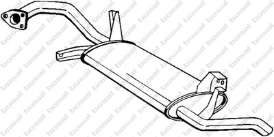 Глушитель выхлопных газов конечный KLOKKERHOLM 177-105 для MITSUBISHI SPACE