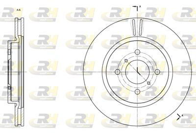 Тормозной диск ROADHOUSE 61538.10 для SUZUKI SWIFT