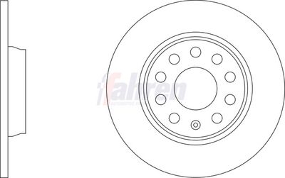 Fahren Brake Disc FBD7136