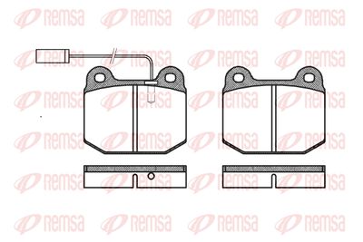 Комплект тормозных колодок, дисковый тормоз REMSA 0014.21 для ALFA ROMEO 90