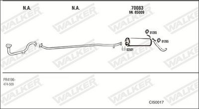 Изпускателна система WALKER CI50017