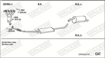 Изпускателна система WALKER OPK056731