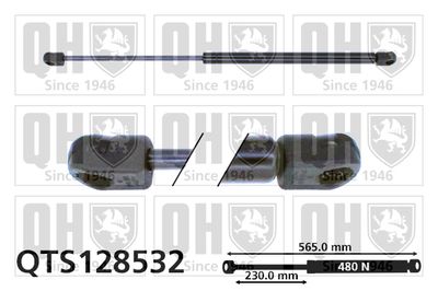 Газовая пружина, крышка багажник QUINTON HAZELL QTS128532 для FORD SCORPIO