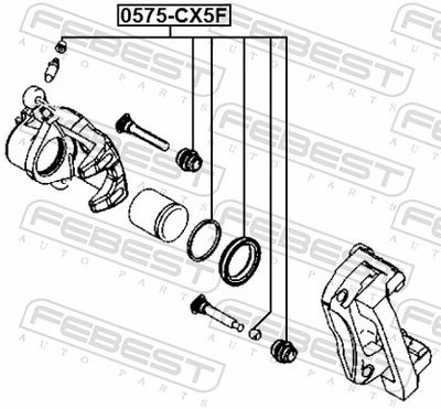 Repair Kit, brake caliper 0575-CX5F