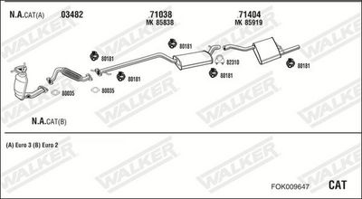 Изпускателна система WALKER FOK009647