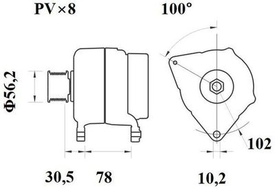 Dynamo (14V, 170A, nieuw)
