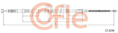 Тросик, cтояночный тормоз COFLE 92.17.2538 для HYUNDAI TRAJET