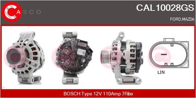 Генератор CASCO CAL10028GS для FORD RANGER