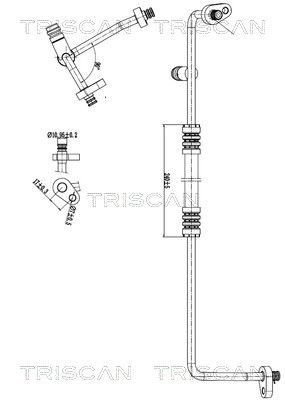 тръбопровод за високо налягане/вакуум, климатизация TRISCAN 9010 10054