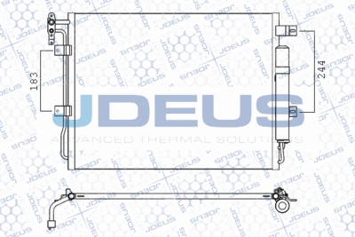 JDEUS M-7020390 Радиатор кондиционера  для LAND ROVER RANGE ROVER SPORT I (L320) 3.0 D 4x4