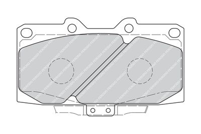 Bromsbeläggssats, skivbroms FERODO FDB1433