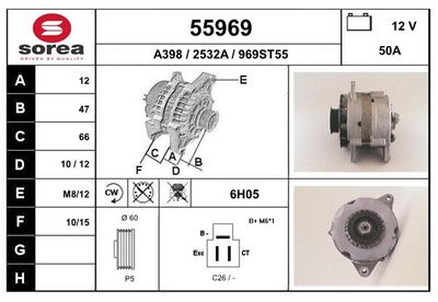 GENERATOR / ALTERNATOR EAI 55969