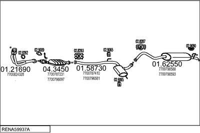 SISTEM DE ESAPAMENT MTS RENA59937A002082