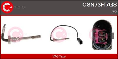 SENZOR TEMPERATURA GAZE EVACUARE CASCO CSN73FI7GS