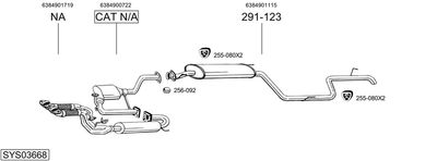 Układ wydechowy BOSAL SYS03668
