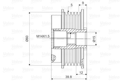 SISTEM ROATA LIBERA GENERATOR VALEO 588097 1