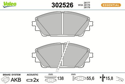 SET PLACUTE FRANA FRANA DISC VALEO 302526