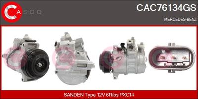 COMPRESOR CLIMATIZARE CASCO CAC76134GS