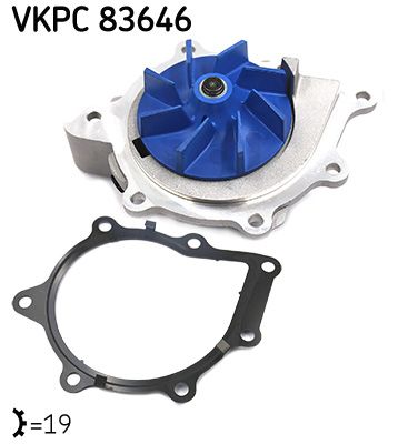 Water Pump, engine cooling VKPC 83646