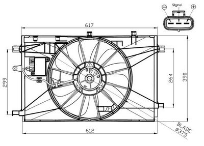 VENTILATOR RADIATOR NRF 47937 4
