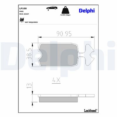 BREMSBELAGSATZ SCHEIBENBREMSE