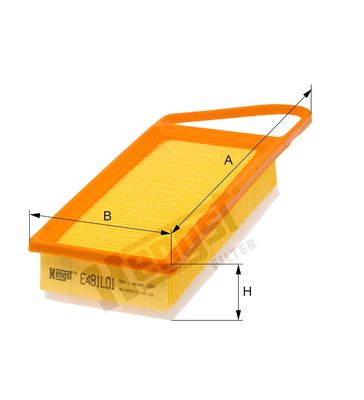FILTRU AER HENGST FILTER E481L01