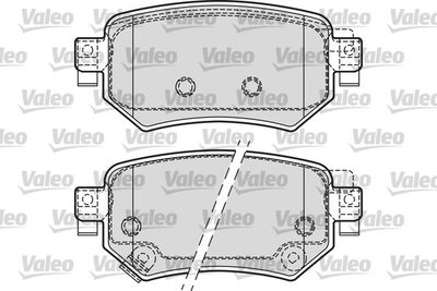 Комплект тормозных колодок, дисковый тормоз VALEO 601688 для MAZDA 6