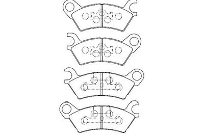 Kavo Parts Stabdžių trinkelių rinkinys, diskinis stabdys