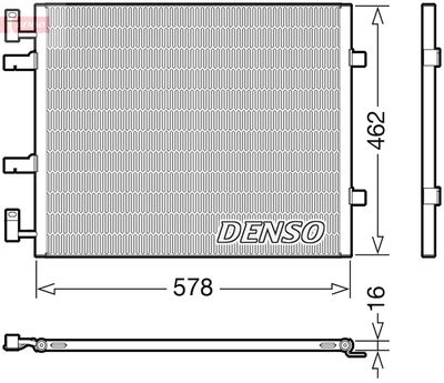 DENSO DCN20041 Радиатор кондиционера  для OPEL VIVARO (Опель Виваро)