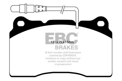 Комплект тормозных колодок, дисковый тормоз EBC Brakes DP1419 для LANCIA PHEDRA