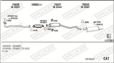SISTEM DE ESAPAMENT WALKER OP45037