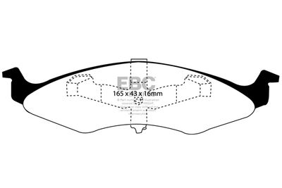 Комплект тормозных колодок, дисковый тормоз EBC Brakes DP21202 для CHRYSLER NEON