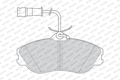 BREMSBELAGSATZ SCHEIBENBREMSE FERODO FDB563 1