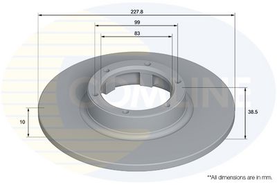 Brzdový kotouč COMLINE ADC5123