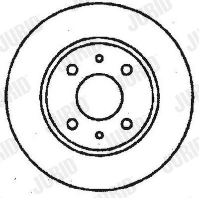 Тормозной диск JURID 561130J для CHEVROLET NIVA