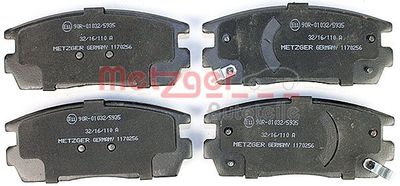 BREMSBELAGSATZ SCHEIBENBREMSE METZGER AUTOTEILE 1170256 1
