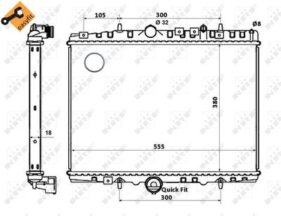 RADIATOR RACIRE MOTOR NRF 58352 4