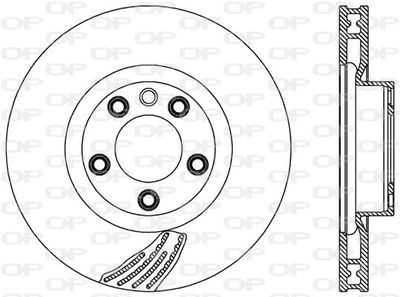 Тормозной диск OPEN PARTS BDR2573.20 для VW TOUAREG
