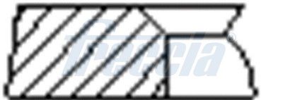 FRECCIA FR10-376100 Комплект поршневых колец  для JAGUAR XF (Ягуар Xф)