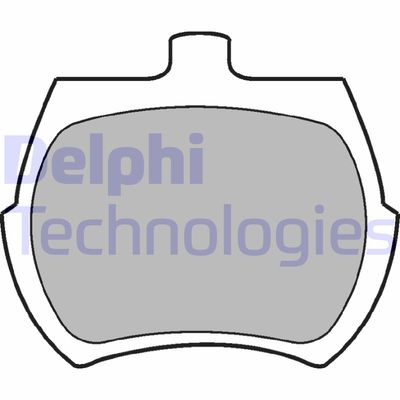 Комплект тормозных колодок, дисковый тормоз DELPHI LP10 для ROVER MINI