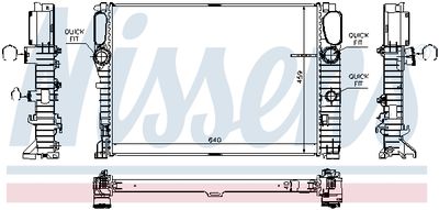 Radiator, engine cooling 67105